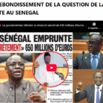 LE REBONDISSEMENT DE LA DETTE PUBLIQUE AU SENEGAL – LE GOUVERNEMENT REAGIT