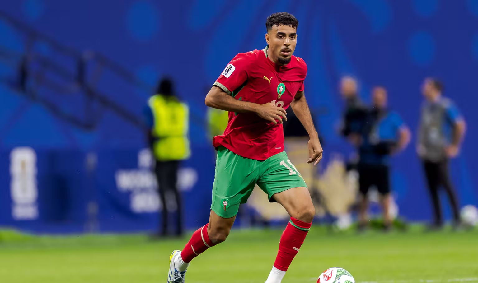 Chadi Riad Morocco during his match vs Haiti in FIFA World Cup