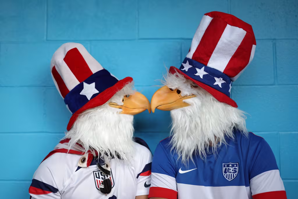 USA fans before Australia