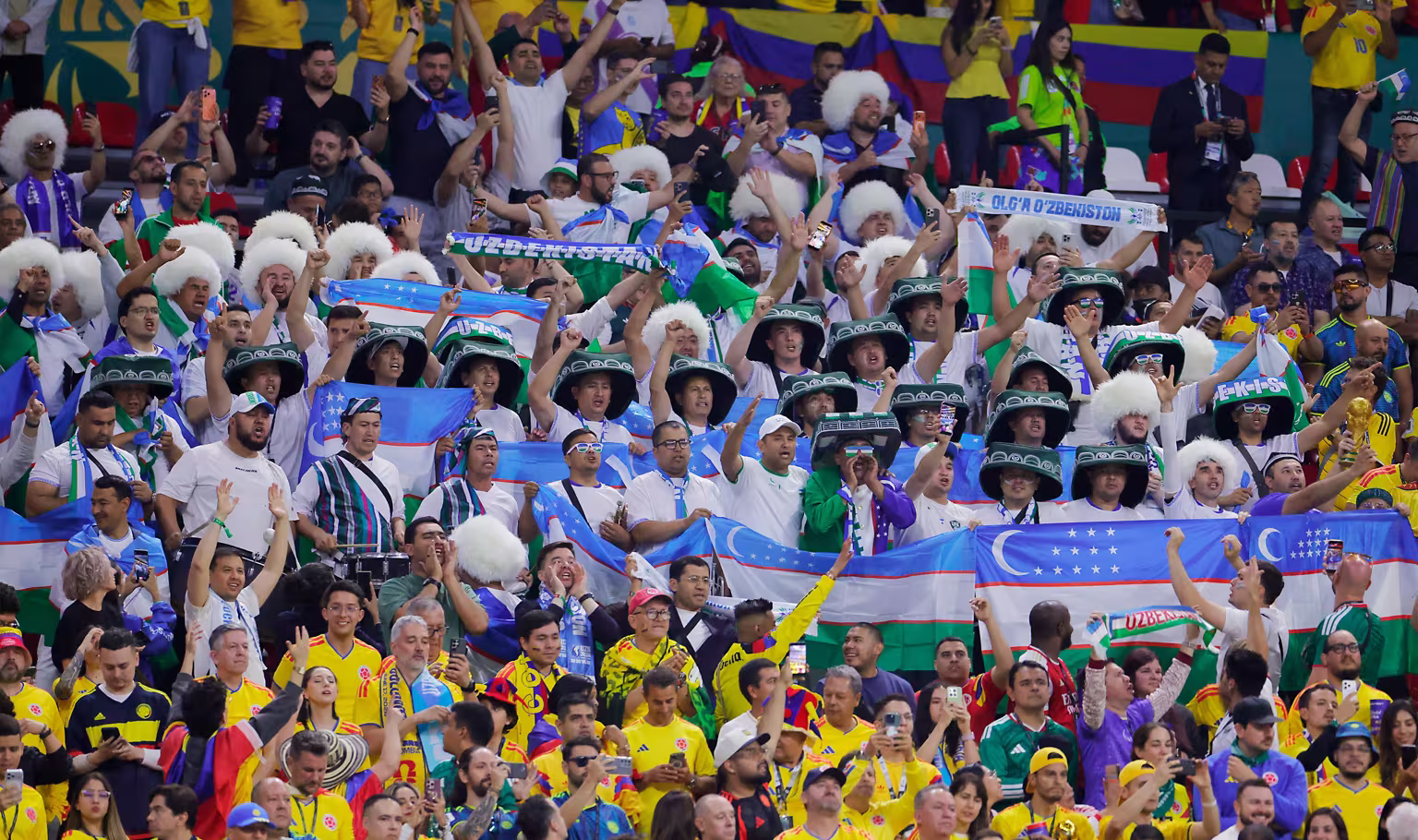 Uzbekistan vs Colombia FWC 2026 Uzbekistan supporters